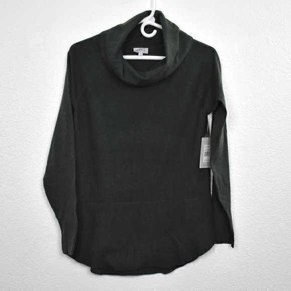 Raya New York Cowl Neck Sweater New with Tags Size Medium Color Forest - Picture 2 of 5